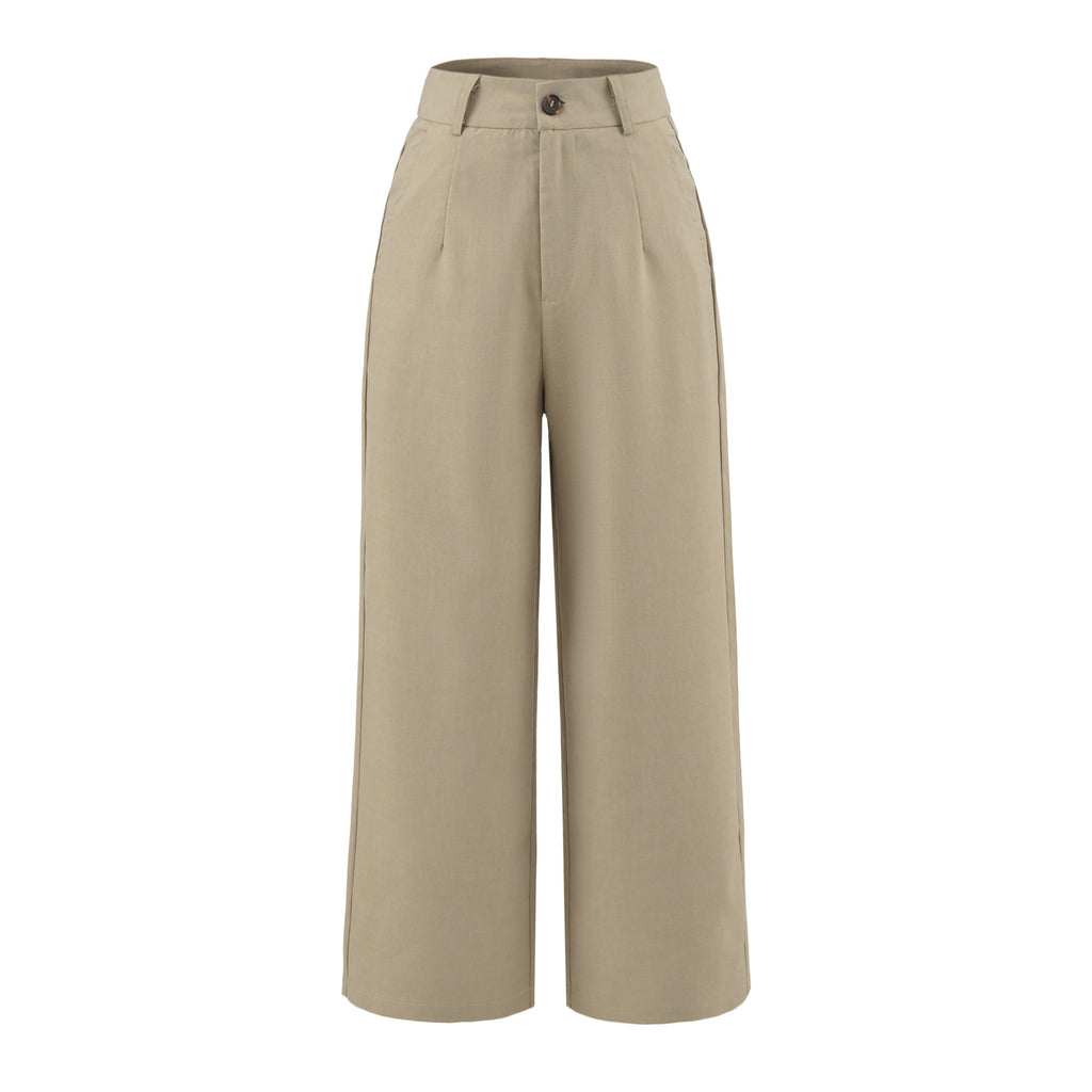 Womens High Waist Wide Leg Pants