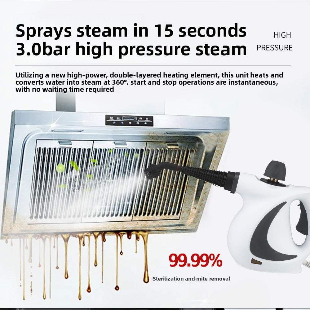 High Pressure Steam Cleaning Machine with 12 Accessories