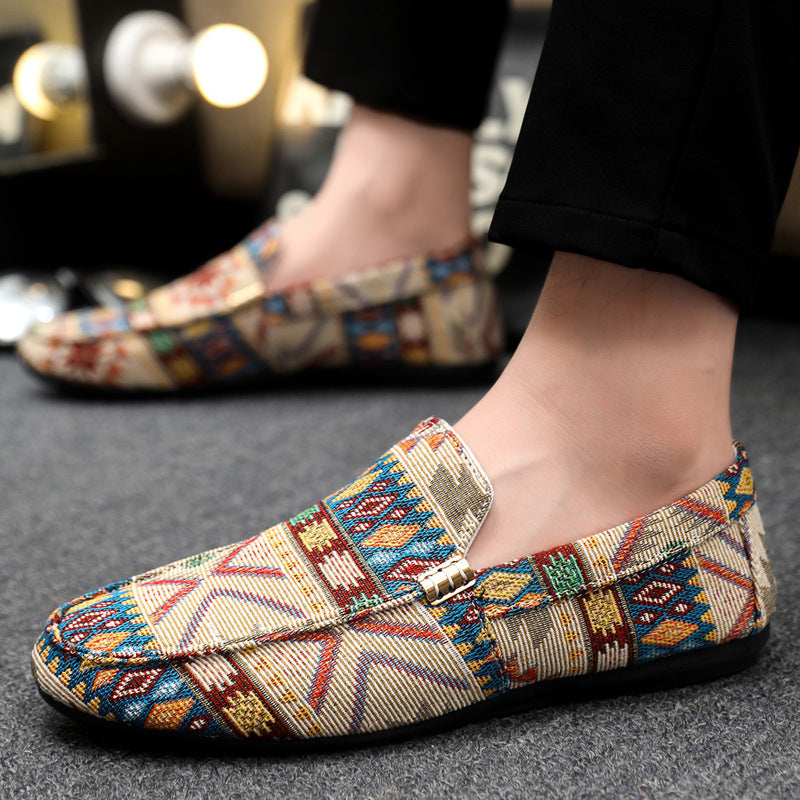 Mens Casual Slip-On Canvas Loafers