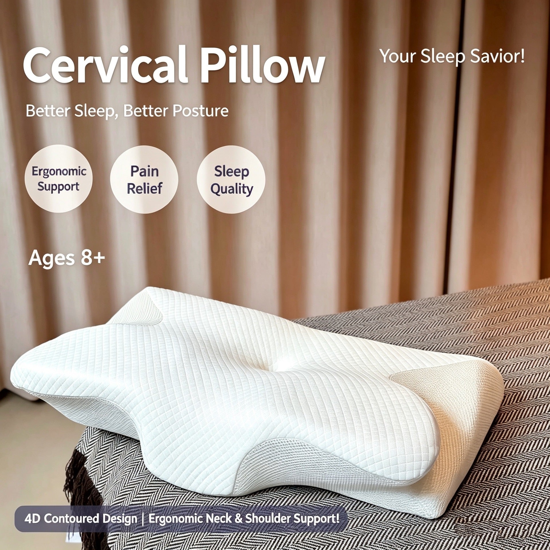 Memory foam pillow