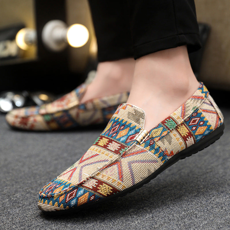 Mens Casual Slip-On Canvas Loafers