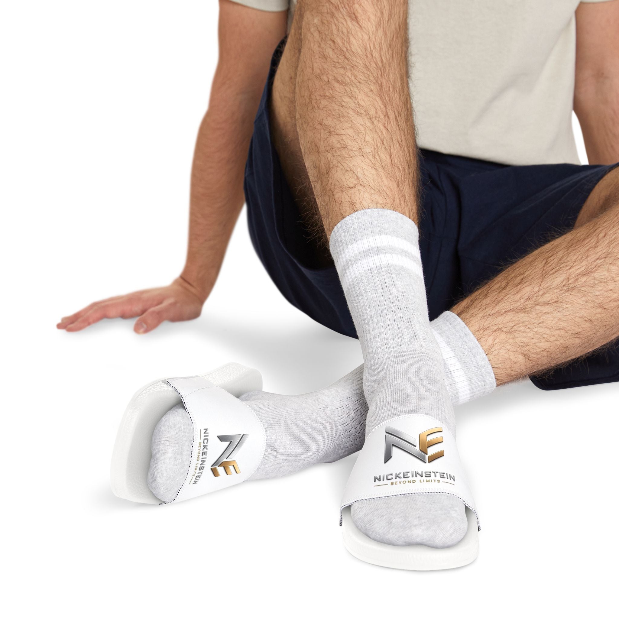 NICKEINSTEIN Premium Slides – White Edition 🤍✨