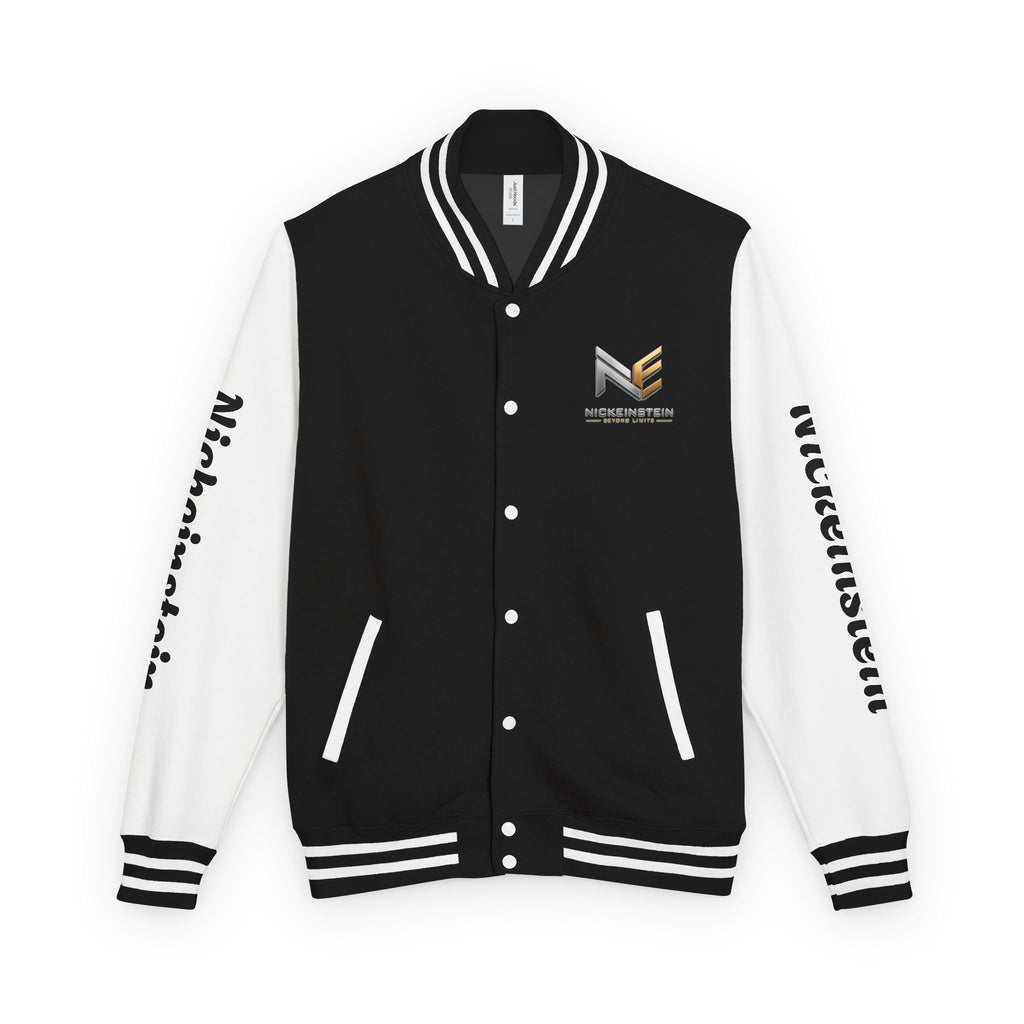 NICKEINSTEIN Premium Varsity Jacket – Black & Gold Edition