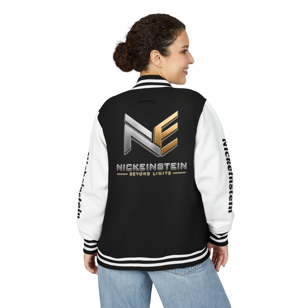 NICKEINSTEIN Premium Varsity Jacket – Black & Gold Edition