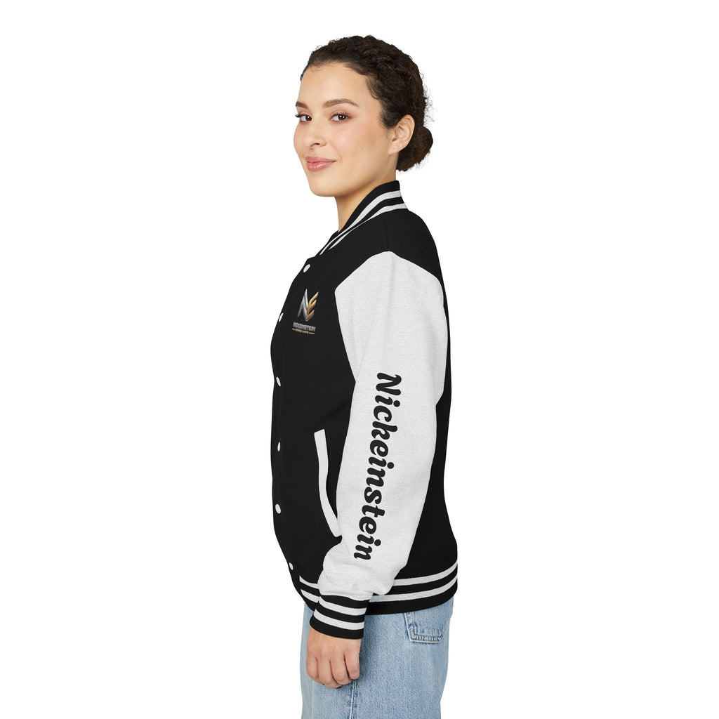 NICKEINSTEIN Premium Varsity Jacket – Black & Gold Edition