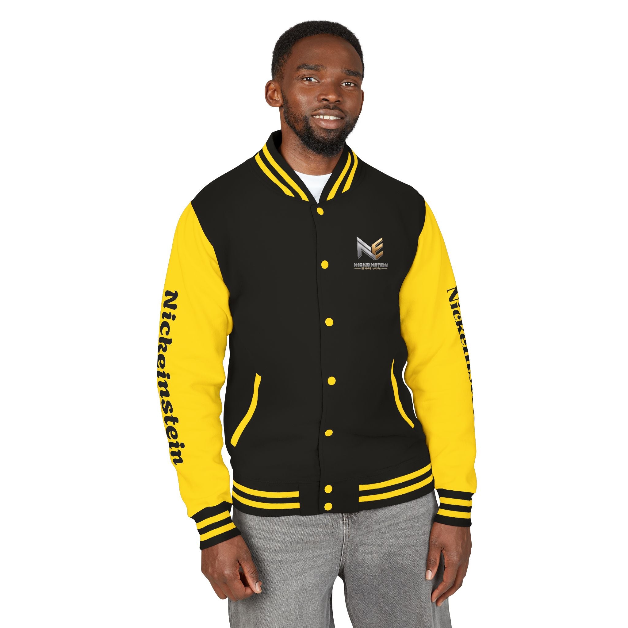 NICKEINSTEIN Premium Jacket – Black &amp; Yellow 🖤💛