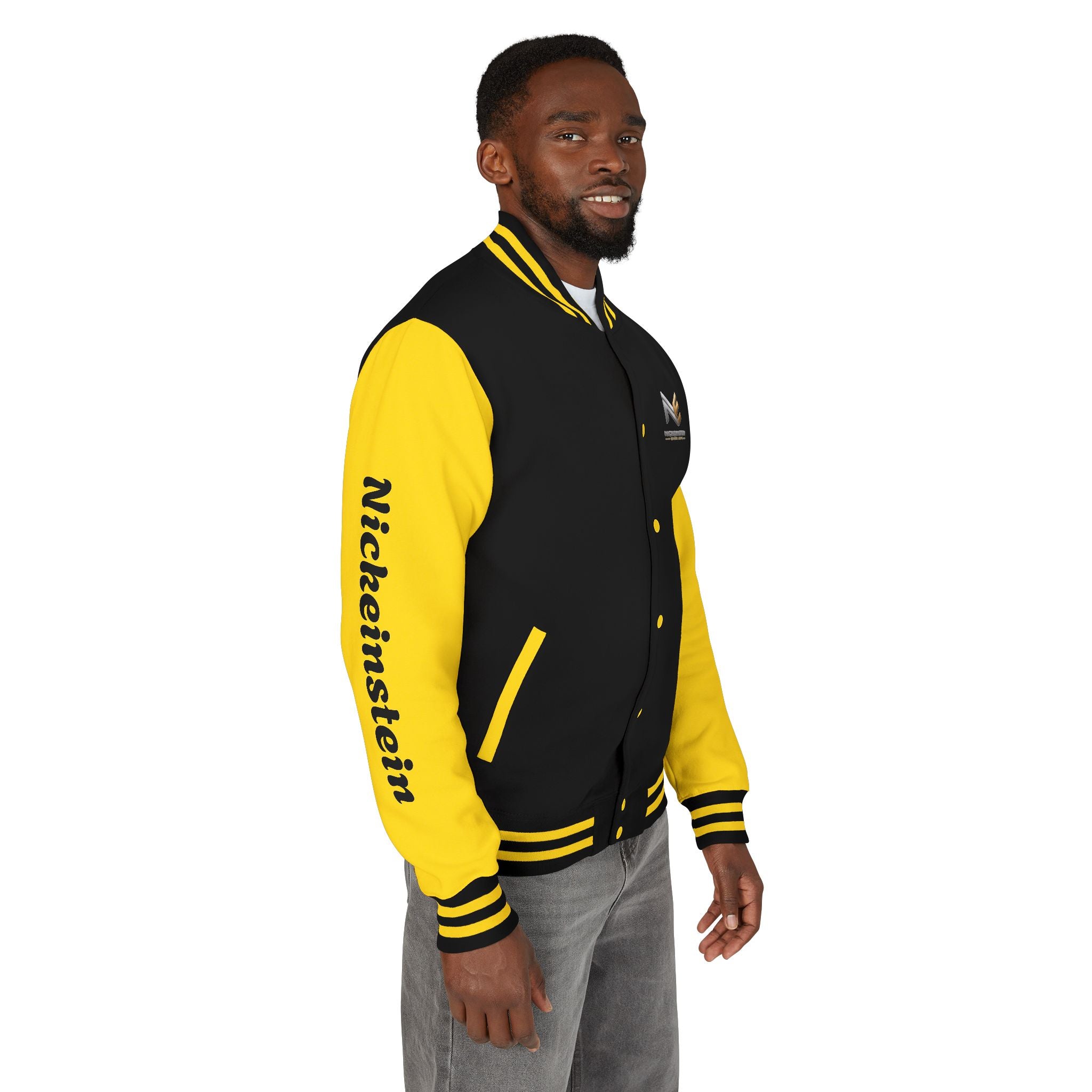 NICKEINSTEIN Premium Jacket – Black &amp; Yellow 🖤💛