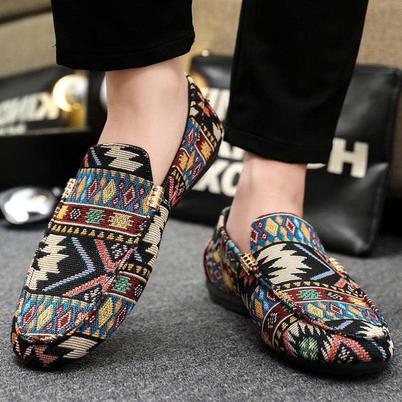 Mens Casual Slip-On Canvas Loafers