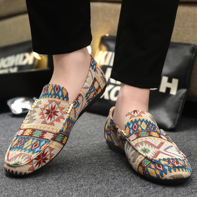 Mens Casual Slip-On Canvas Loafers