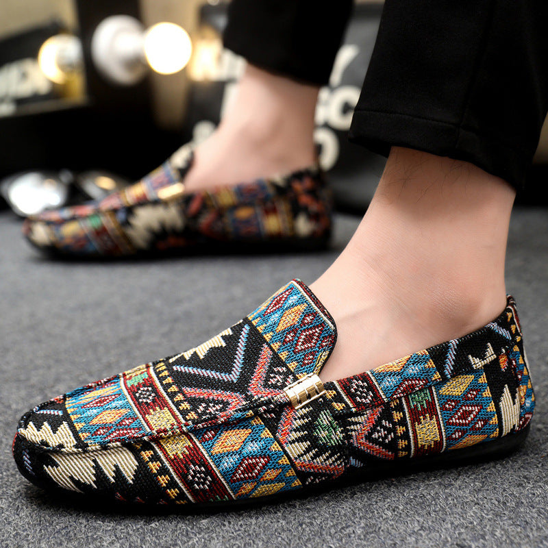 Mens Casual Slip-On Canvas Loafers