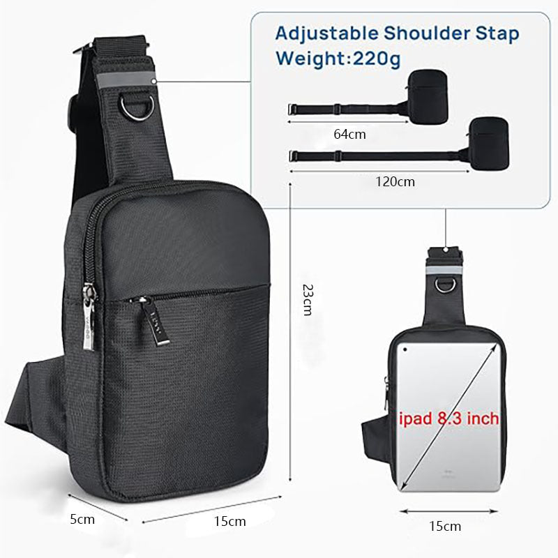 Mens Sports Chest Crossbody Bag
