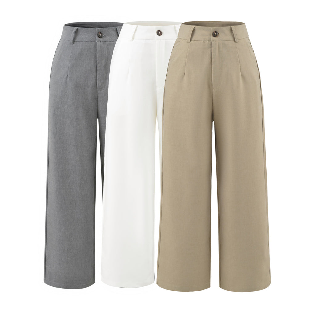 Womens High Waist Wide Leg Pants